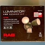 Rab LU160 Led Dusk To Dawn Dual Head Security Light Fixture W/ Motion Sensor. Fixed Price $83.99.