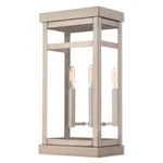 Livex Hopewell Light Outdoor Wall Lantern In Brushed Nickel, 9.25"W 18"H -. Fixed Price $593.96.