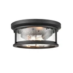 Millennium Lighting Bresley Lt Outdoor Flush Mount, Black/seeded 4402-PBK. Fixed Price $159.90.