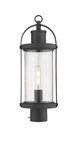 Z-lite 569PHM Black Roundhouse Single Light 21"H Outdoor Head Post. Fixed Price $258.00.