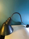 Vintage Ark Rlm-aa Gooseneck Slanted Exterior Sign Light Fixtures Black 1 Pair. Fixed Price $175.00.