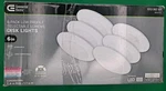 Commercial Electric 6-PACK Low Profile Selectable Lumens Disk Lights In Led. Fixed Price $24.00.