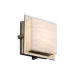 Justice Led Porcelina Avalon In/out Sconce, Nickel PNA-7561W-WAVE-NCKL. Fixed Price $148.80.