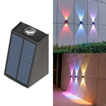Solar Outdoor Wall Light Rgb Waterproof Led Up Down Fence Porch Lamp. Fixed Price $19.99.