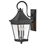 Hinkley Lighting Chapel Hill 3LT Outdoor Wall Mount, Black/clear - 27094MB. Fixed Price $849.00.