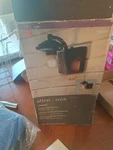 Allen Roth Calvin Wall Lantern 14IN Rustic Black Sconce 1479170 E2. Fixed Price $36.78.