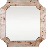 36" Square Wall Mirror - Poplar Burl & Weathered Brass Finish By. Fixed Price $1465.99.