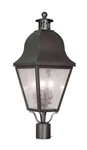 Livex Lighting 2556-07 Amwell 3 28 Inch Bronze Outdoor Post Top Lantern. Fixed Price $799.97.