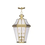 Livex Lighting Georgetown Outdoor Chain Hang Polished Brass. Fixed Price $509.96.