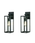 1-LIGHT Black Outdoor Fixtures Wall Mounted Sconces Porch 2PACK. Fixed Price $55.00.