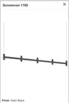 Sonneman 1785 Systema Staccato Light 57"W Led Indoor Linear - Black. Fixed Price $1100.00.