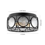 Safavieh Ander 3LT 13" Flush Mount, Reduced Price 2172789813 FLU4047A. Fixed Price $101.00.