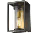 Z-lite Dunbroch Outdoor Wall Sconce 1-LIGHT 60 Watts Deep Bronze & Brass. Fixed Price $136.57.