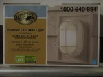 Hampton Bay White Outdoor Led Wall Lantern. Fixed Price $23.39.