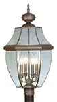 Livex Lighting 2358-07 Monterey 4 29 Inch Bronze Outdoor Post Top Lantern. Fixed Price $639.97.