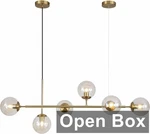 Kco L1039-GA 6 Light Amber Glass Pendant Fixture, Gold. Fixed Price $88.06.