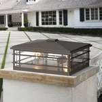 Kathy Ireland Sierra Craftsman 6 1/2" High Bronze Pier Mount Light. Fixed Price $199.99.