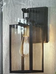 Hampton Bay Maplebrook 13.6 In. Matte Black With Gold Accents 1-LIGHT 1007359915. Fixed Price $37.39.
