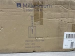 Millennium Lighting 93141-TBK Ellway 9"W Outdoor Mini Pendant *read*. Fixed Price $83.99.