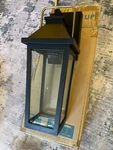 Quoizel Buckley Light 15" Outdoor Lantern, Black/clear Beveled - BUK8405MBK. Fixed Price $34.99.