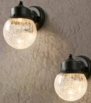 2-PACK Exterior Led Wall Lantern Sandy Black Finish Hampton Bay Lights 100173471. Fixed Price $58.79.