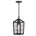 Vaxcel Gage 1 Light 7" Outdoor Pendant, Volcanic Black/clear - T0590. Fixed Price $89.99.