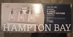 Hampton Bay 3-LIGHT Chrome Modern Wall Mount Sconce. Fixed Price $55.99.