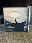 Hampton Bay 15 Led Flush Mount Pewter Finish Ceiling Light Fixture. Fixed Price $34.99.