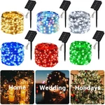 Solar Fairy Lights Outdoor String Garden 100-300LED Christmas Decor. Fixed Price $7.49.