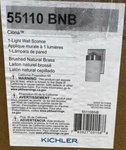 Kichler Ciona 55110BNB 1-LIGHT Wall Sconce Brushed Natural Brass. Fixed Price $89.90.
