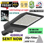 300W Led Parking Lot Slip Fitter Mount Dusk To Dawn Outdoor Lighting 5000K. Fixed Price $486.00.