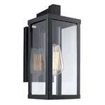 Trans Globe Oxford 12.5" Light Outdoor Wall Lantern, Black/clear - 40750BK. Fixed Price $89.99.