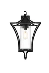 Elegant Lighting OD311W21 Belgrade 21" Tall Outdoor Wall Sconce - Black. Fixed Price $234.00.