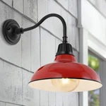 Jonathan Y Aurora 12.25 In. Red 1-LIGHT Farmhouse Industrial Indoor/outdoor Iron. Fixed Price $77.99.