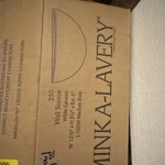 Minka-lavery 350 Wall Sconce White Ceramic 100W Half Round Indoor Mounted. Fixed Price $44.44.