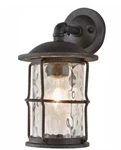 Home Decorators Outdoor Wall Lantern Sconce W/ Seeded Glass 13.5" Gilded Iron. Fixed Price $145.00.