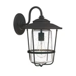 Capital Creekside Lt Wall Lantern, 11"X16.25", Black, Clear Seeded - 9602BK. Fixed Price $314.00.