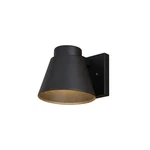 Vaxcel Evans 1 6"W Led Outdoor Wall Light, Black/black Metal - T0769. Fixed Price $47.99.