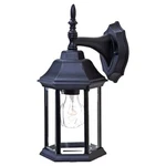 Acclaim Lighting Craftsman 2, 13" Wall Sconce, Black/clear - 5182BK. Fixed Price $52.80.