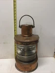 Antique Nautical Gas Copper&glass Lantern C.m.hammar Teborg 15 Tall, G21912. Fixed Price $225.00.
