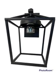 Monteaux LIGHTING-1-LIGHT Black Outdoor Wall Lantern Metal Cage Porch Entryways. Fixed Price $25.00.