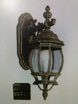 Trans Globe Lighting 4053 Bk Outdoor Wall LANTERN,20" HIGH,1 Med 100W BULB(20A). Fixed Price $100.00.