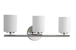 Progress Lighting Replay Collection 22 In. 3-LIGHT Polished Nickel Etched White. Fixed Price $15.05.