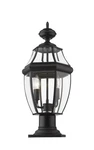 Westover 2-LIGHT Outdoor Pier Mounted Fixture In Black. Fixed Price $266.40.