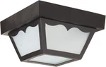 SF77/863 Poly Frame Carport Flush Mount With Frosted Acrylic Panels, Black, Smal. Fixed Price $46.97.