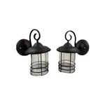 Kichler Outdoor Wall Lights Black With Clear Seeded Glass Brand New. Fixed Price $29.99.