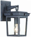 Crystorama Belmont 11" High Graphite Finish Outdoor Wall Light. Fixed Price $214.00.