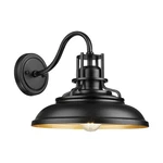 Femila Indoor Outdoor Wall Sconce Gooseneck Barn Light Vintage 12" Black Nib. Fixed Price $69.00.