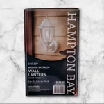 Hampton Bay Medium Exterior White Wall Lantern 240 339. Fixed Price $40.00.