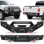 Offroad Steel Front Rear Bumpers With Light 2005-2007 Ford F250/F350/F450. Fixed Price $419.13.